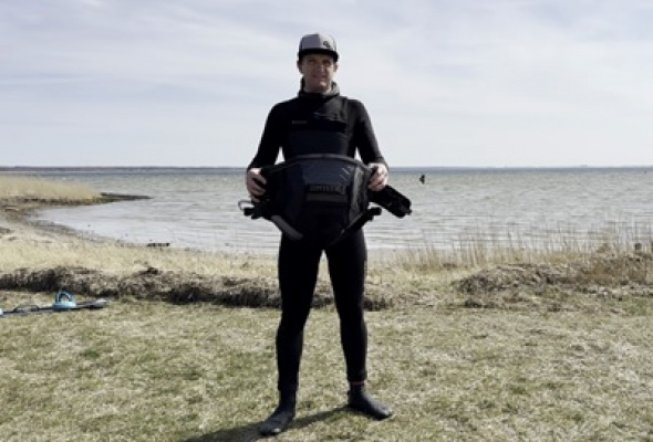 Test av sittselar för kite