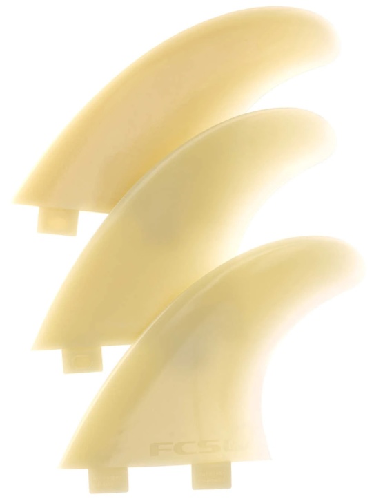 FCS M5 Natural Glass Flex Tri Fin Set i gruppen Vågsurf / Tillbehör Vågsurf, Skim- och Bodyboard / Fenor för vågsurf hos Surfspot Sweden AB (1167-165-00-R)