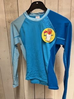Dakien Rashguard Woman Blå och Ljusblå Medium (Restparti) i gruppen Våtdräktsprodukter / Underställ och rashguards / Rashguard / Rashguard dam hos Surfspot Sweden AB (1534183-Bla-M)