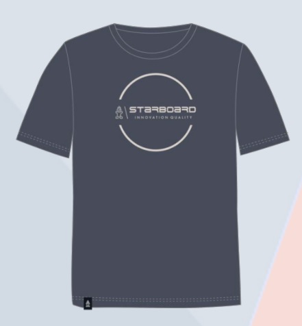 Starboard Mens Hoop Tee Dark Grey i gruppen Övrigt / Kläder / Kläder Rea hos Surfspot Sweden AB (1900220040100M)