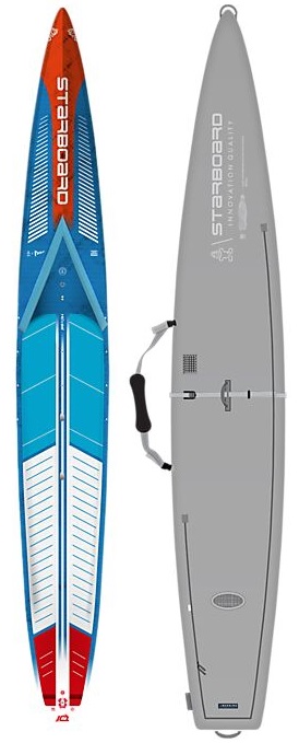 Starboard Sup 14 x 21.5 All Star Blue Carbon Sandwich med boardbag 2024 i gruppen SUP / SUP bräda / Race/Touring (Hårda) hos Surfspot Sweden AB (2014240101003)