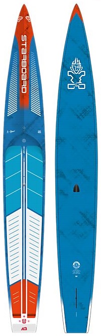 Starboard 14 x 25 Gen R Blue Carbon Sandwich 2024 i gruppen SUP / SUP brädor / Race/Touring (Hårda) hos Surfspot Sweden AB (2014240401015)