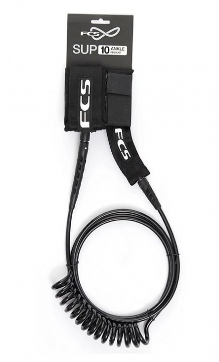 FCS SUP Reg Essential Leash Black i gruppen SUP / SUP tillbehör / SUP Leash hos Surfspot Sweden AB (2042-BLK-09FM)