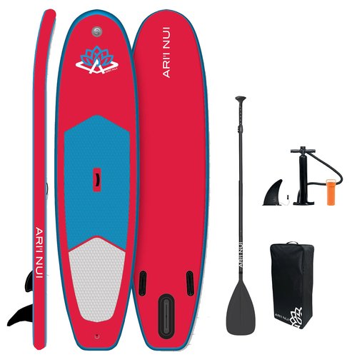 ARIINUI SUP inflatable 10.0 MAHANA red blue complete set i gruppen SUP / SUP brädor hos Surfspot Sweden AB (22488)