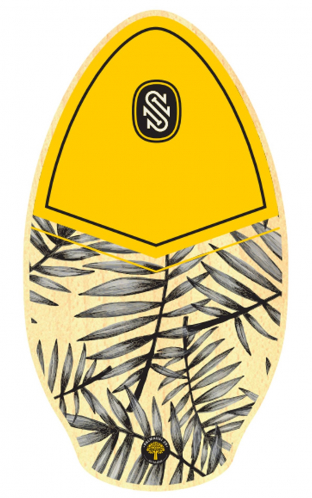 Skimboard SkimOne 39 99cm Palmaui Yellow Black i gruppen Vågsurf / Skimboards hos Surfspot Sweden AB (23057)