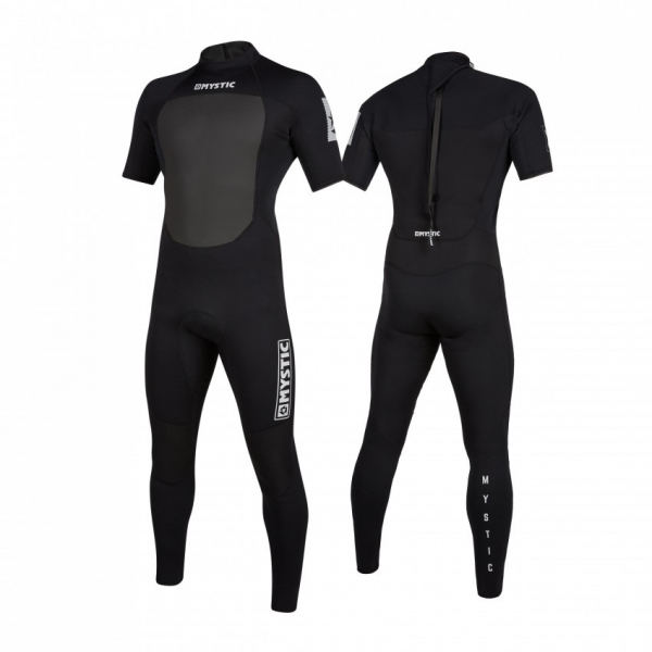Mystic Brand Shortarm 3/2mm Bzip Flatlock (Utgående)-XS i gruppen Våtdräktsprodukter / Våtdräkter / Våtdräkt barn och junior hos Surfspot Sweden AB (35000-180053-XS)