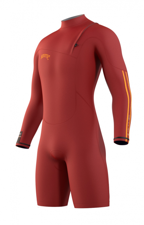 Våtdräkt Herr 3/2 Mystic The One Longarm Shorty Zipfree Red i gruppen Våtdräktsprodukter / Våtdräkter / Våtdräkt herr / Våtdräkter sommar hos Surfspot Sweden AB (35000-230126-300)