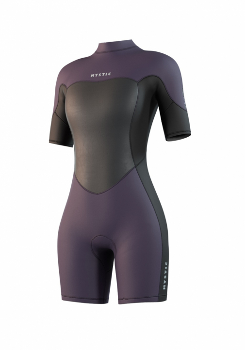 Mystic Brand Shorty 3/2mm Bzip Flatlock Women Deep Purple 2025 i gruppen Våtdräktsprodukter / Våtdräkter / Våtdräkt dam hos Surfspot Sweden AB (35000-250064-512)