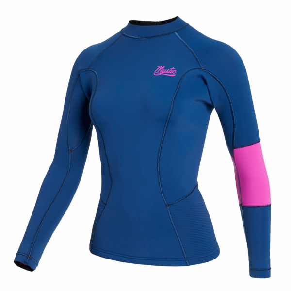 Mystic Lunar L/S Vest Neoprene 2mm Women Summer Blue