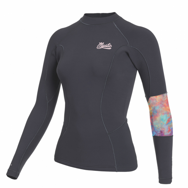 Mystic Lunar L/S Vest Neoprene 2mm Women Dark Grey