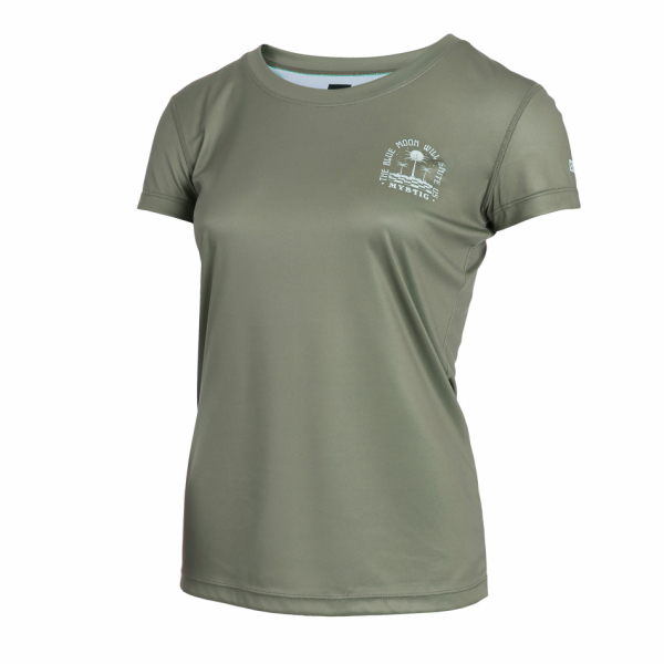 Mystic Ignite Rash Vest Women Olive Green