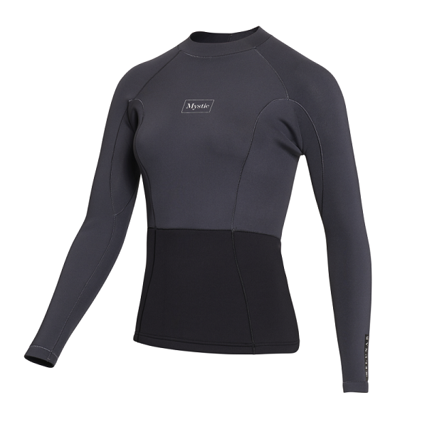 Mystic Lunar L/S Vest Neoprene 2mm Women Dark Grey