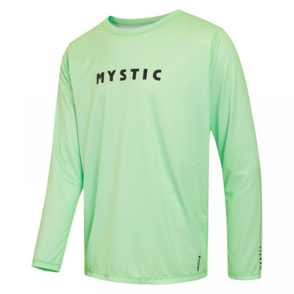 Mystic Star L/S Quickdry Lime Green i gruppen Våtdräktsprodukter / Underställ och rashguards / Rashguards för solskydd  / Rashguard herr hos Surfspot Sweden AB (35001-240158-601)