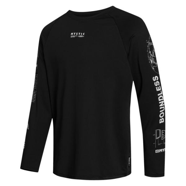 Mystic Tactic L/S Loosefit Quickdry Black i gruppen Våtdräktsprodukter / Underställ och rashguards / Rashguards för solskydd  / Rashguard herr hos Surfspot Sweden AB (35001-240166-900)