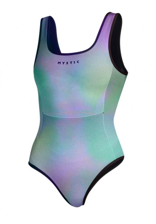 Mystic Lunar Neoprene Swimsuit 2/2mm Women Purple / Green i gruppen Våtdräktsprodukter / Våtdräkter / Våtdräkt dam hos Surfspot Sweden AB (35001-240220-517)