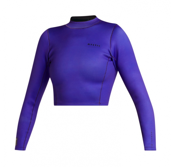 Mystic Lunar L/S Crop Top Neoprene 2mm Women Purple i gruppen Våtdräktsprodukter / Våtdräktstillbehör / Jackor och toppar hos Surfspot Sweden AB (35001-240221-500)