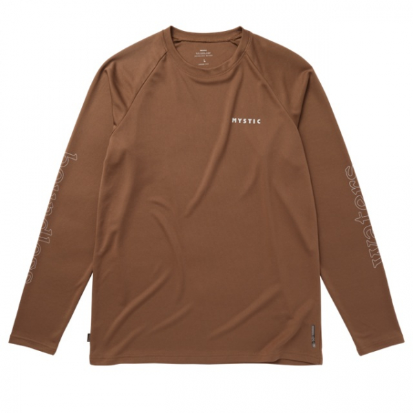 Mystic Tactic L/S Loosefit Quickdry Brown i gruppen Övrigt / Kläder / Tröjor hos Surfspot Sweden AB (35001-250220-700)