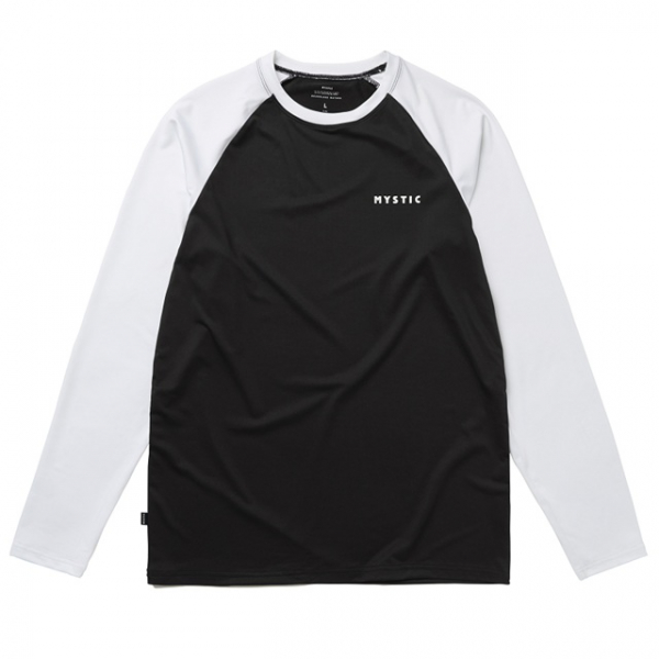Mystic Bolt L/S Quickdry Black/White i gruppen Våtdräkt och tillbehör / Underställ och rashguards / Rashguard/UV-tröja / Rashguard herr hos Surfspot Sweden AB (35001-260120-950)