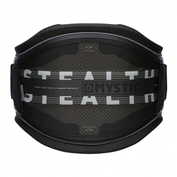Mystic Stealth Waist Harness Svart/Vit Stl Small i gruppen Kite / Kiteselar / Midjeselar Kite hos Surfspot Sweden AB (35003-200090-950-S)