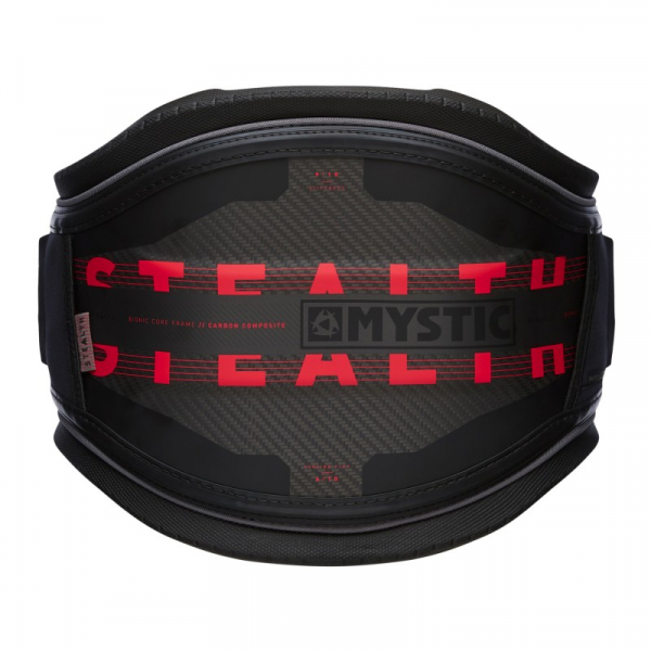 Mystic Stealth Waist Harness Black/Red i gruppen Kite / Kiteselar / Midjeselar Kite hos Surfspot Sweden AB (35003-200090-965)