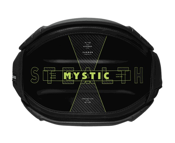 Midjesele Mystic Stealth Waist Harness Black/Lime -25 i gruppen Kite / Kiteselar / Midjeselar Kite hos Surfspot Sweden AB (35003-250650-953)
