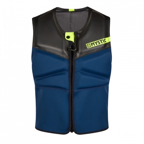 Mystic Block Impact Vest Fzip Kite Navy/Lime i gruppen Våtdräktsprodukter / Flytvästar och impactvästar hos Surfspot Sweden AB (35005-200107-422)