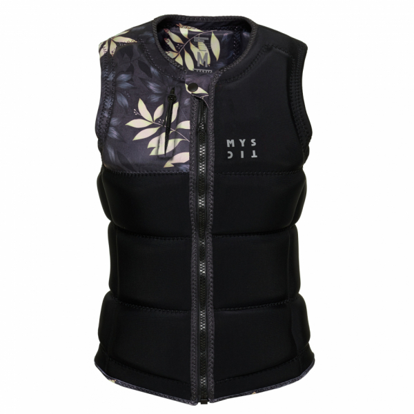 Mystic Dazzled Impact Vest Fzip Wake Women Black