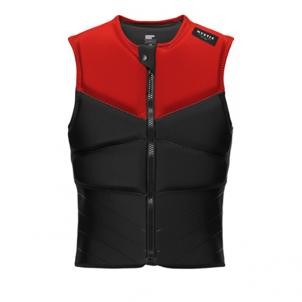 Mystic Block Impact Vest Fzip Red i gruppen Våtdräktsprodukter / Flytvästar och impactvästar / Västar för kite/wing/windsurf hos Surfspot Sweden AB (35005-230212-300)