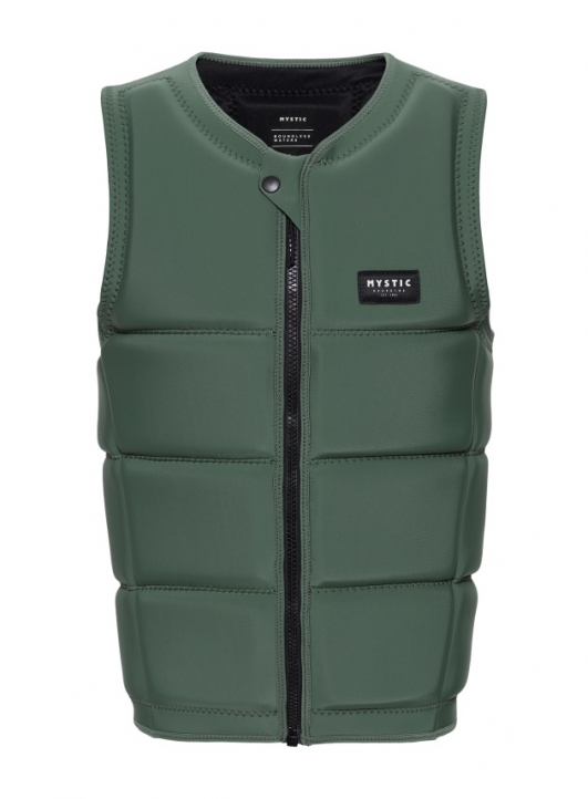 Mystic Star Impact Vest Fzip Wake Dark Olive i gruppen Wake/Tub / Tillbehör Wake och Vattenskidor / Hjälmar och Impactvästar hos Surfspot Sweden AB (35005-240245-643)