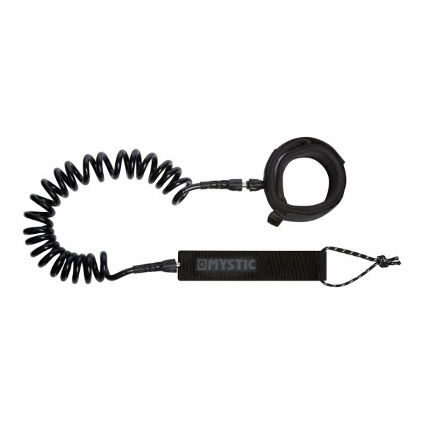 Mystic Coiled board leash Black i gruppen SUP / SUP tillbehör / SUP Leash hos Surfspot Sweden AB (35009-210151-900)