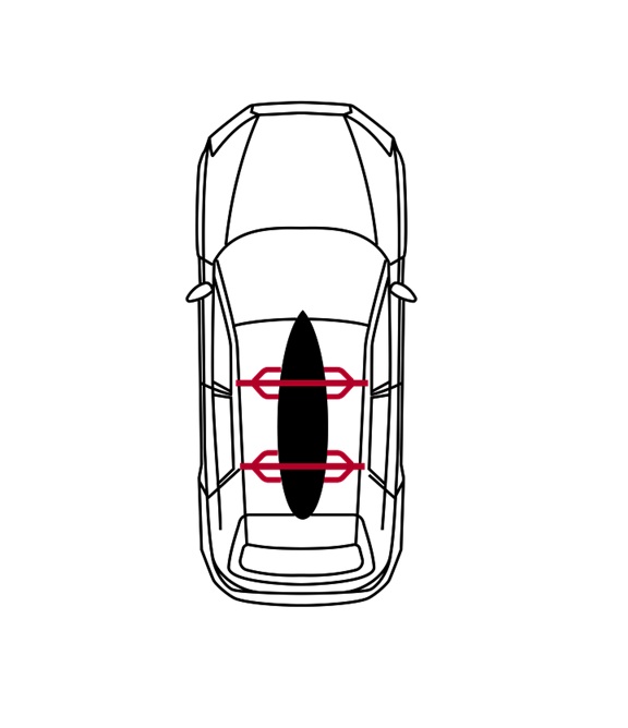 Mystic Inflatable Roofrack System Single Black i gruppen Vindsurfing / Tillbehör vindsurf / Spännremmar hos Surfspot Sweden AB (35009-240900-900)