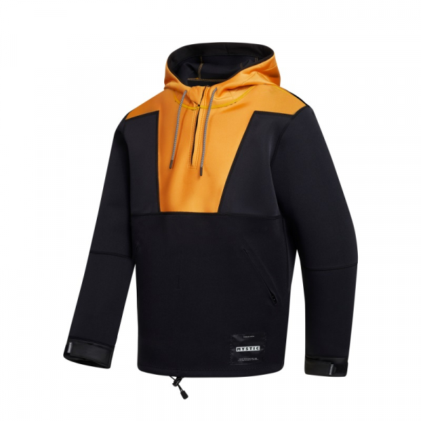 Mystic Fulmar Neoprene Hoodie 3/2mm Retro Orange i gruppen Våtdräktsprodukter / Våtdräktstillbehör / Jackor och toppar hos Surfspot Sweden AB (35017-230320-382)