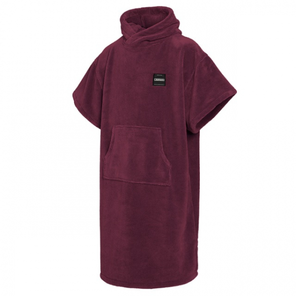 Mystic Poncho Teddy Oxblood Red i gruppen Våtdräkt och tillbehör / Våtdräktstillbehör / Poncho och handdukar hos Surfspot Sweden AB (35018-240415-322)