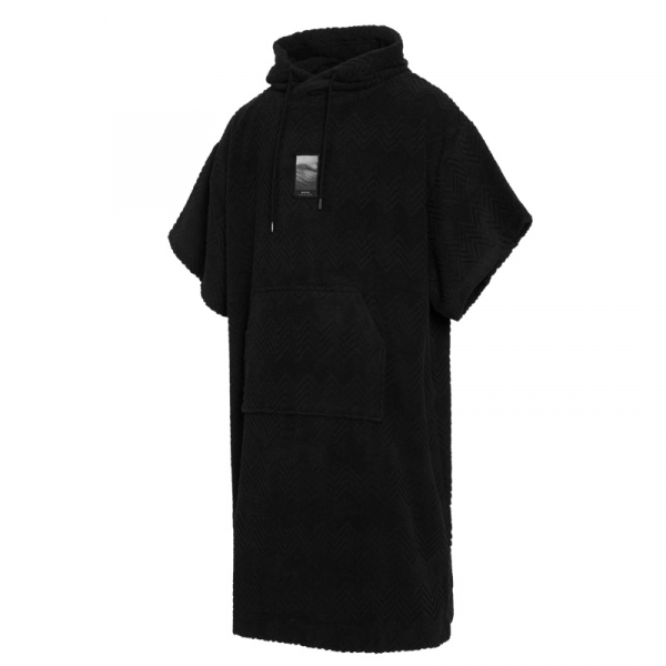 Mystic Poncho Jacquard Black i gruppen Våtdräktsprodukter / Våtdräktstillbehör / Poncho och handdukar hos Surfspot Sweden AB (35018-240416-900)