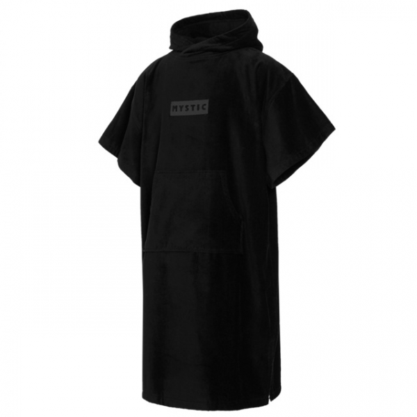 Mystic Poncho Cotton Deluxe Black i gruppen Våtdräktsprodukter / Våtdräktstillbehör / Poncho och handdukar hos Surfspot Sweden AB (35018-240417-900)