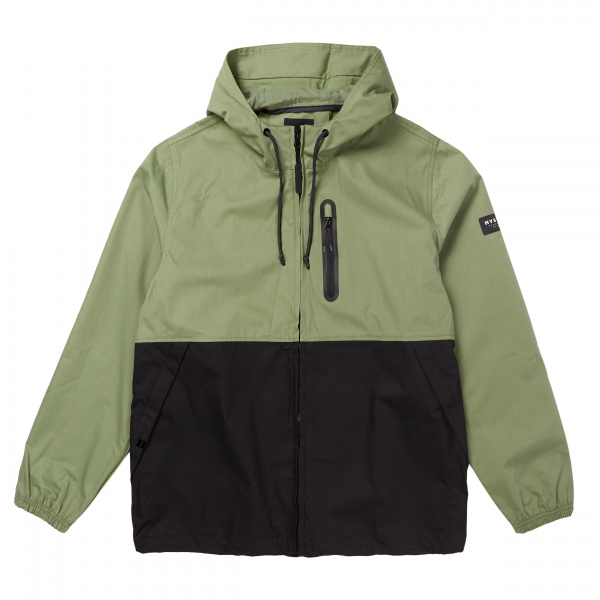 Mystic Canvas Jacket Olive Green i gruppen Övrigt / Kläder / Jackor hos Surfspot Sweden AB (35101-220261)