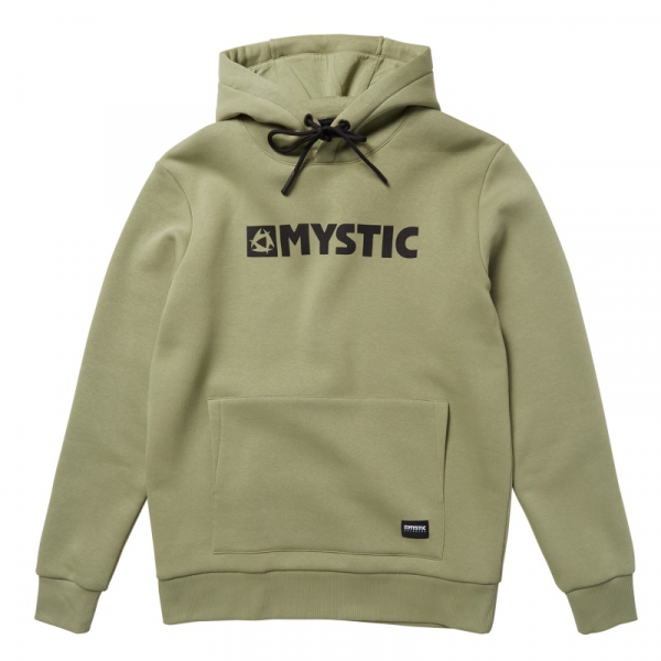 Mystic Brand Hood Sweat Olive Green i gruppen Övrigt / Kläder / Tröjor hos Surfspot Sweden AB (35104-210009-640)