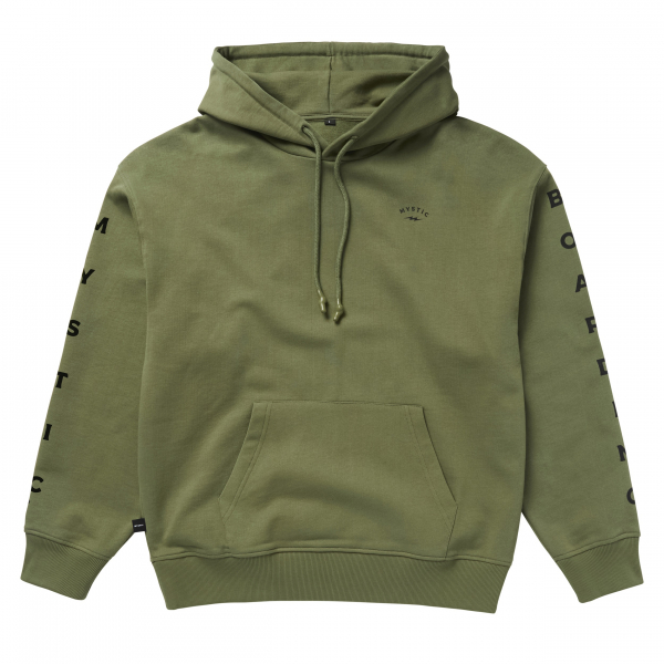 Mystic Bolt Hood Sweat Dark Olive i gruppen Övrigt / Kläder / Tröjor hos Surfspot Sweden AB (35104-230109-643)