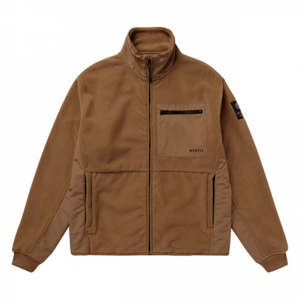 Mystic DTS Fleece Zip Thru Sweat Slate Brown i gruppen Övrigt / Kläder / Jackor hos Surfspot Sweden AB (35104-260100-730)