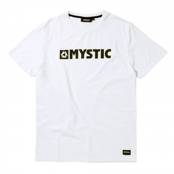 Mystic Brand Tee Off White i gruppen Övrigt / Kläder / Tröjor hos Surfspot Sweden AB (35105-230177-109)