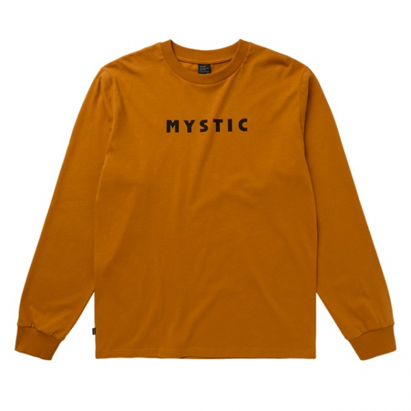 Mystic Brand L/S Tee Golden Brown i gruppen Övrigt / Kläder / Tröjor hos Surfspot Sweden AB (35105-260310-704)