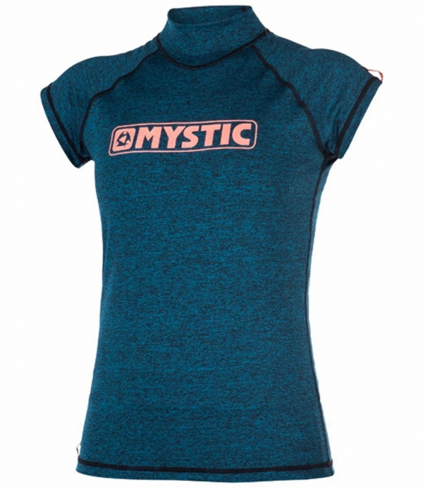 Mystic Star S/S Rashvest Women Teal -M i gruppen Våtdräktsprodukter / Underställ och rashguards / Rashguards för solskydd  hos Surfspot Sweden AB (35401-170299-695-M)