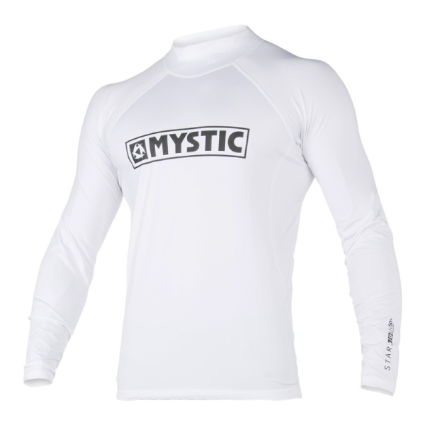 Mystic Star L/S Rashvest Junior White i gruppen Våtdräktsprodukter / Underställ och rashguards / Rashguard / Rashguard barn hos Surfspot Sweden AB (35401-180113-100)