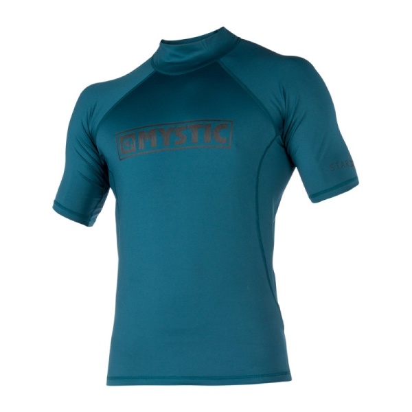 Mystic Star Rash Vest kort ärm Junior teal i gruppen Våtdräktsprodukter / Underställ och rashguards / Rashguard / Rashguard barn hos Surfspot Sweden AB (35401-180115-695)