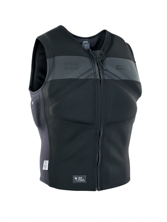 Ion Vector Vest Amp Front Zip Svart i gruppen Våtdräktsprodukter / Flytvästar och impactvästar / Västar för kite/wing/windsurf hos Surfspot Sweden AB (48222-4164)