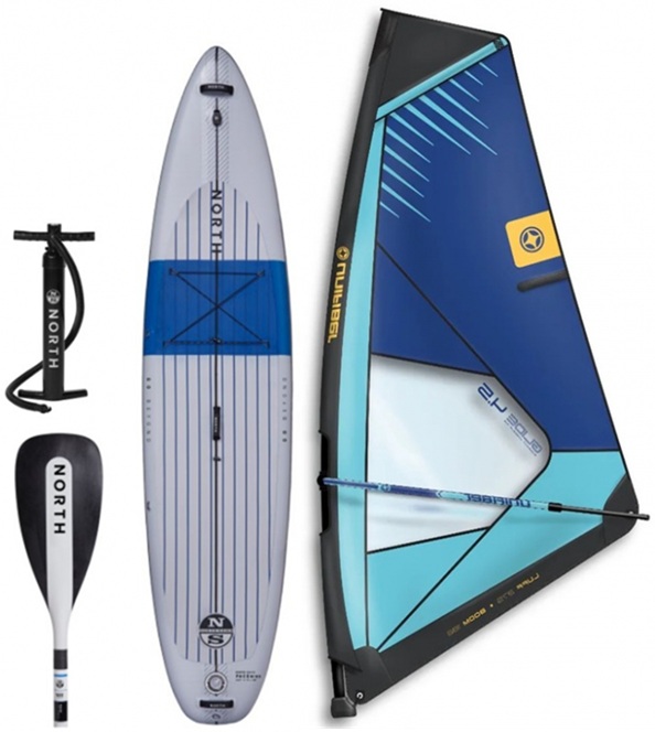 North Pace Wind SUP + Rigg (uppblåsbar bräda) i gruppen Windsurf / Vindsurfingbrädor / Kompletta paket hos Surfspot Sweden AB (65000-220002-Windsurf)
