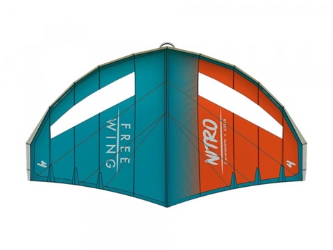 Freewing N-Team Orange and Teal 5 kvm (Begagnad) i gruppen Foil / Wingfoil / Vingar för Wingfoil / Vingar begagnat hos Surfspot Sweden AB (7030220101045beg)