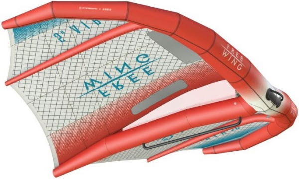 Freewing Air V4 Ultra X Red and Blue LW 8 (uthyrning) i gruppen Övrigt / Vinter / Vingsegling på is/snö / Vingar för is och snö hos Surfspot Sweden AB (7030240101022demo)