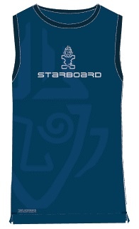 Starboard Mens Sleeveless Watershirt Team Blue i gruppen Våtdräktsprodukter / Underställ och rashguards / Rashguard / Rashguard herr hos Surfspot Sweden AB (8859434819809)