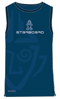 Starboard Mens Sleeveless Watershirt Team Blue i gruppen Våtdräktsprodukter / Underställ och rashguards / Rashguards för solskydd  / Rashguard herr hos Surfspot Sweden AB (8859434819809)